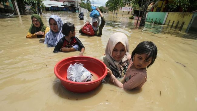 Banjir di Aceh Timur Meluas, 20 Ribu Lebih Warga Mengungsi