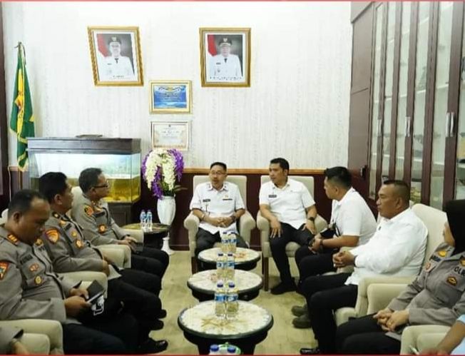 Ini Harapan Bupati Edimin saat Terima Silaturahmi Kapolres Labusel