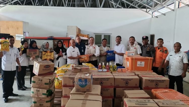 BPBD Salurkan Bantuan Korban Banjir Langkat