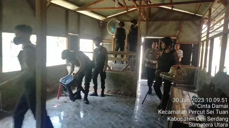 Respon Aduan Masyarakat, Polrestabes Medan Tindak Lokasi Perjudian di Wilayah Percut Sei Tuan