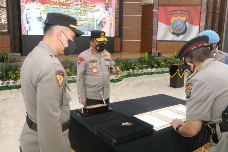 Sertijabkan Sejumlah Kapolres Jajaran, Ini Pesan Kapolda Sumut