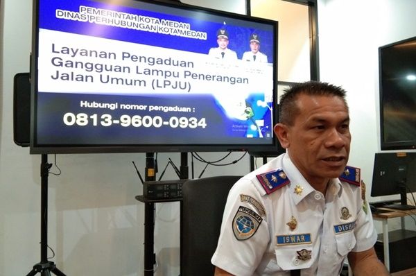4 Hari Layanan Pengaduan Gangguan LPJU  Dibuka, Dishub Medan Terima 300 Aduan