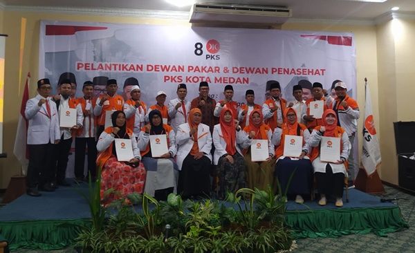 PKS Kota Medan Lantik Dewan Pakar dan Dewan Penasehat Periode 2023-2025
