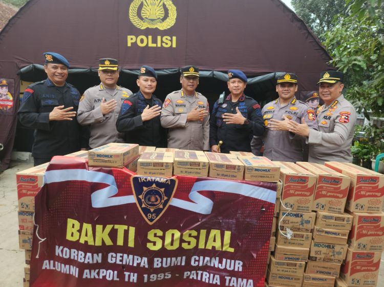 Alumni Akpol 1995 Bantu Korban Gempa Cianjur: Mereka Masih Butuh Uluran Tangan Kita