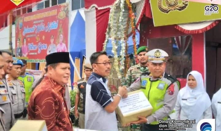 Bupati dan Wabup Labusel Tinjau Pospam Nataru