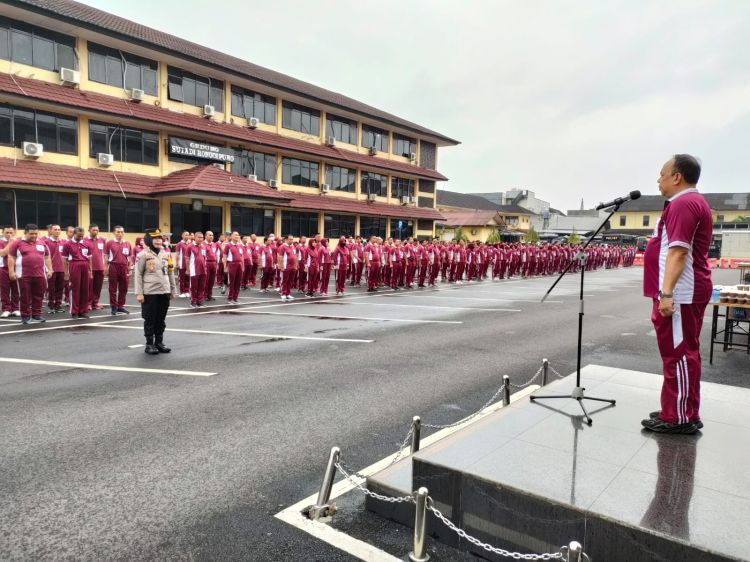 Polda Sumsel Kembali Gelar Olahraga Bersama