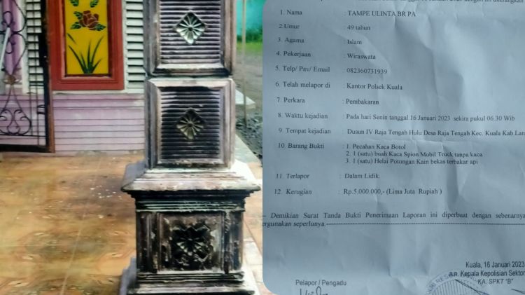 Terkuak ! Sebelum Rumahnya Di Molotov, Kades dan Warga 'Obrak Abrik' Lapak Judi Tembak Ikan di Langkat