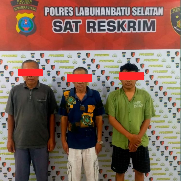 Polres Labusel Amankan Tiga Pelaku Judi Togel
