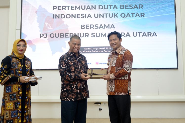 Terima Kunjungan Dubes Indonesia untuk Qatar,   Pj Gubernur Sumut Optimis Kerja Sama akan Semakin Kuat