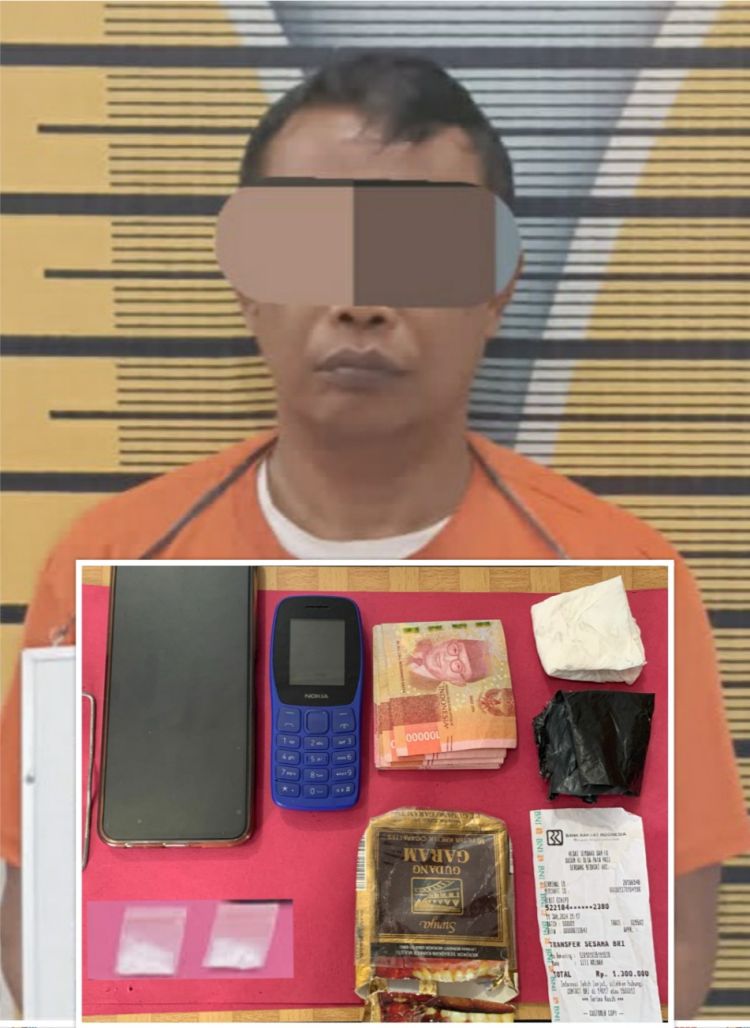 Jual Sabu Sama Polisi,  Pria Ini Di Jebloskan Ke Penjara
