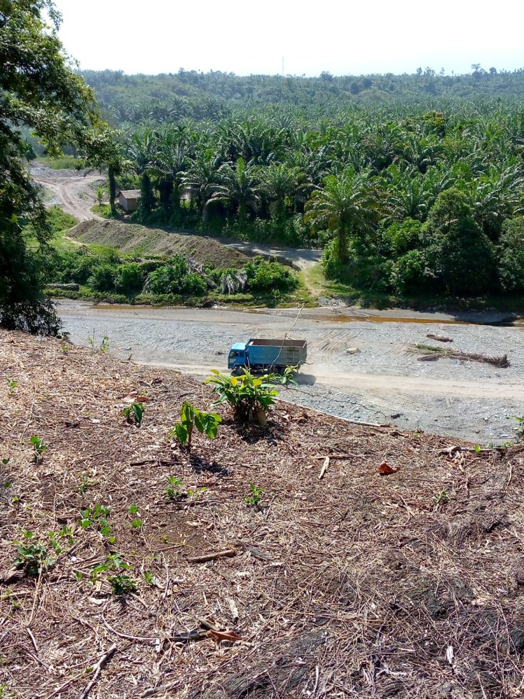 Lahan Milik Warga Lau Demak Diduga Dicaplok Pengusaha Galian C