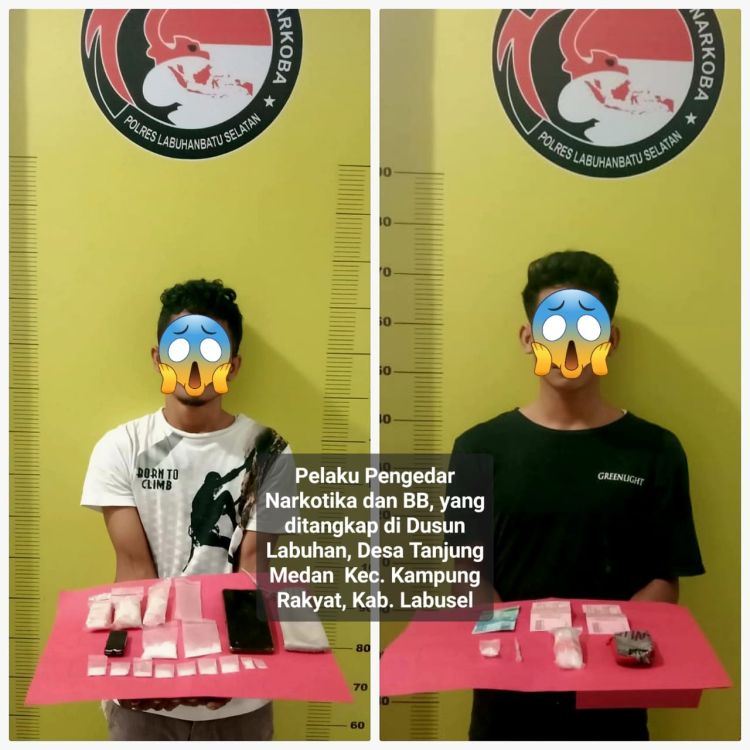 Sempat Lakukan Perlawanan, 2 Pengedar Narkoba Ditangkap Polres Labusel