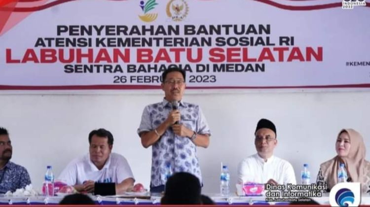 Lansia dan Disabilitas se-Labusel Dapat Bantuan