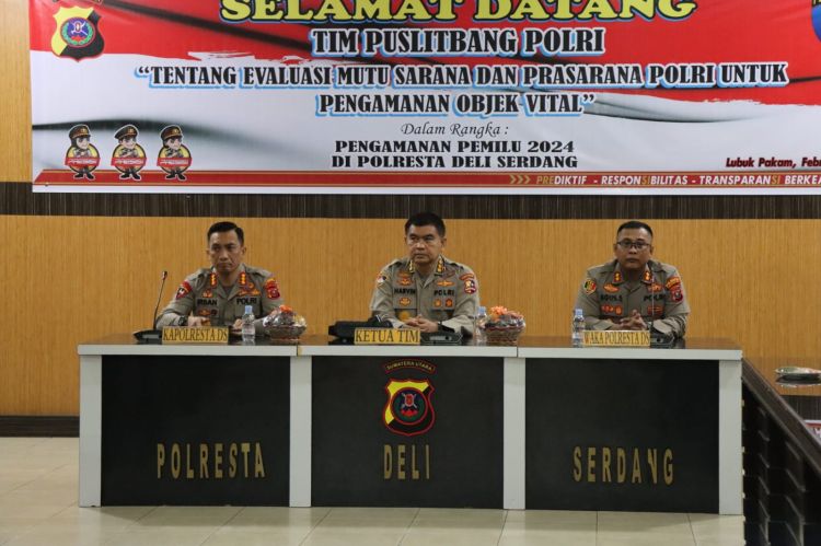 Puslitbang Polri Laksanakan Kunjungan Penelitian Ke Mapolresta Deliserdang