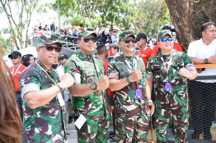 Danrem 023/KS Sampaikan Terima Kasih pada Satgas Pam VVIP Kunker Presiden RI