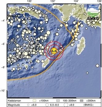 BNPB Pastikan Kondisi Normal Pascagempa Magnitudo 6,6 di Maluku Utara