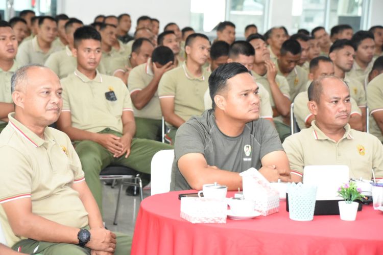 Korem 023/KS Mengikuti Launching Aplikasi ETWPAD dan Penyerahan Seragam PNS secara Virtual