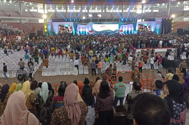 Puncak HPN 2023 Diramaikan Pelajar  dan ASN, Pedagang Menjerit-Wartawan Dihalangi