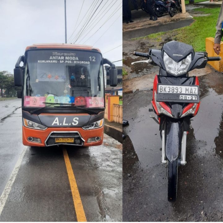 ASN Pemkab Deliserdang Tewas Disenggol Bus ALS