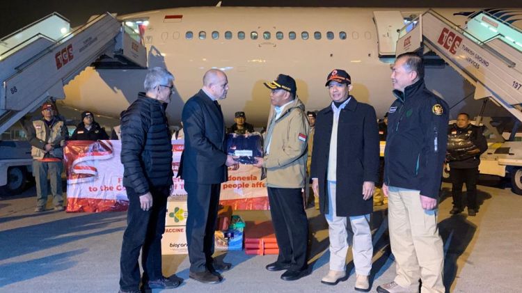 70 Ton Bantuan Logistik Pemerintah Indonesia Tiba di Turki