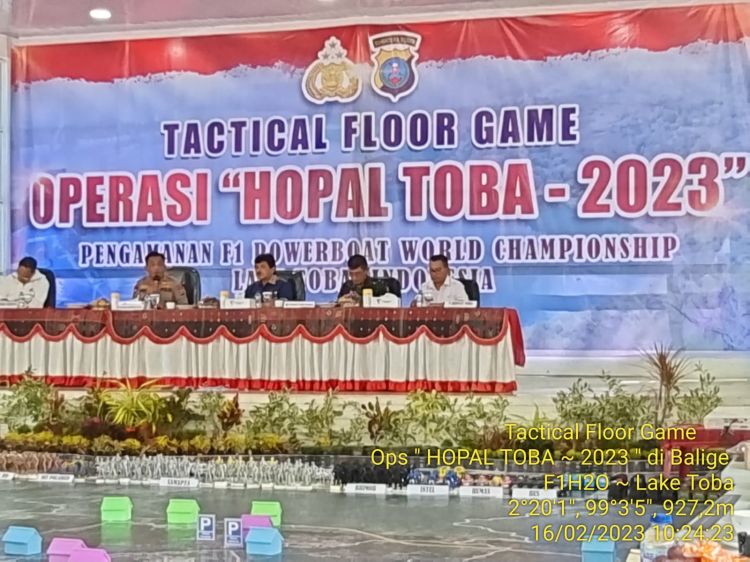 Pengamanan F1H2O, Polda Sumut dan Kodam I Bukit Gelar Tactical Floor Game