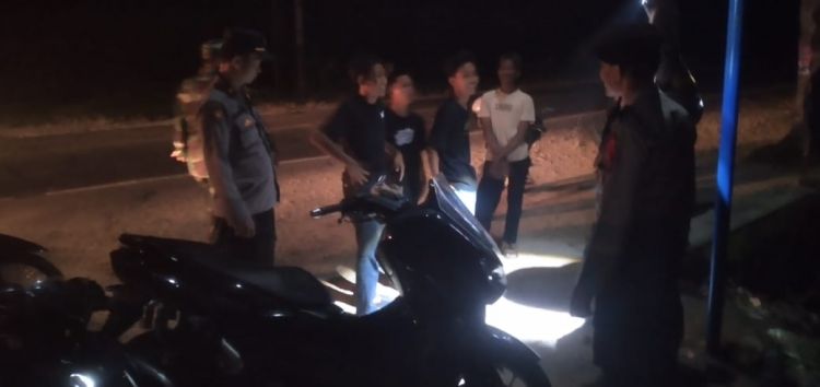 Antisipasi Kejahatan Jalanan dan Geng Motor, Polsek Kampung Rakyat Gelar Patroli KRYD,
