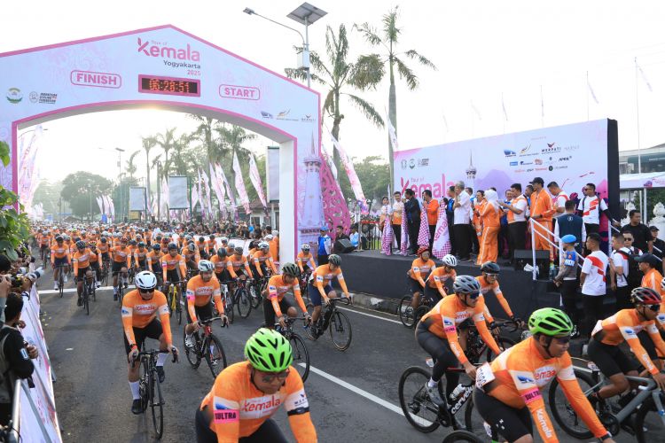 Hari Kedua Tour of Kemala 2025 Meriah, 1.794 Peserta Ramaikan Lintasan di Yogyakarta