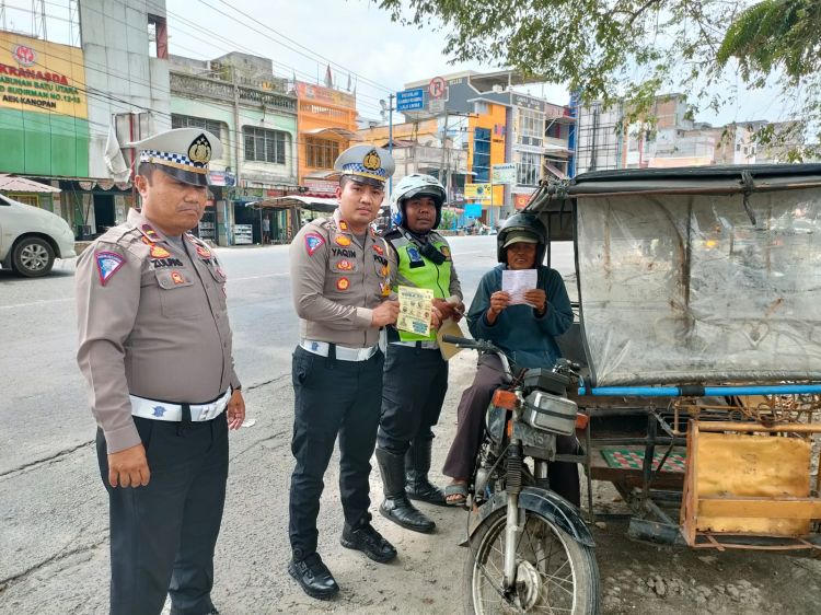 Operasi Keselamatan Toba 2023, Ini Giat Sat Lantas Polres Labuhanbatu di Labura