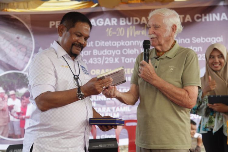 Kota Cinna Marelan Sebagai Situs Penting Dunia, Rahudman Harahap Dianugerahi Tokoh Peduli Heritage