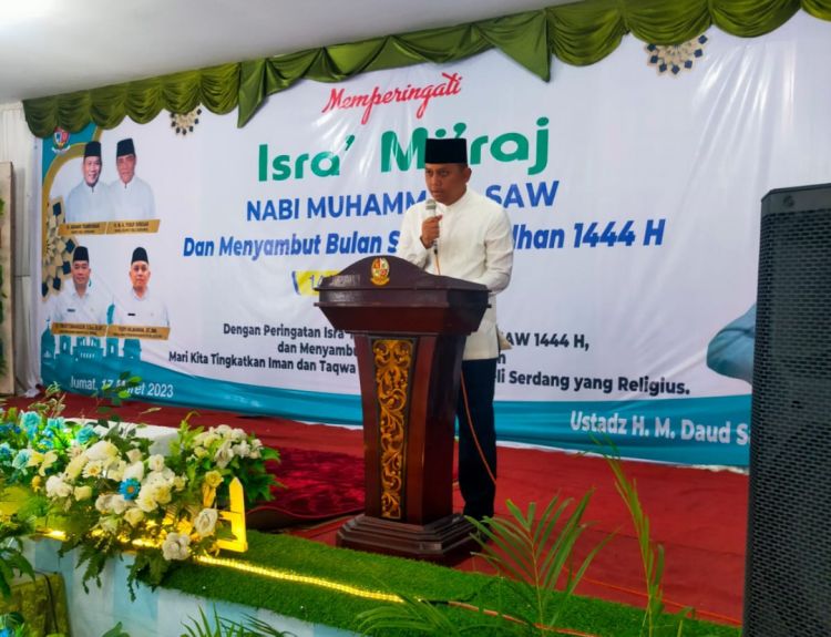 Disdik Deliserdang Peringati Isra Mi'raj