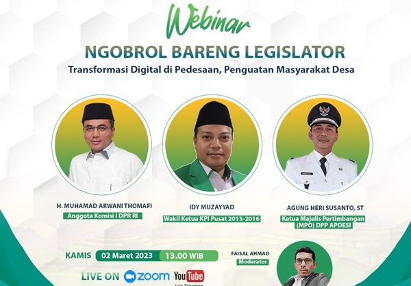 Ngobrol Bareng Legislator: Transformasi Digital di Pedesaan, Penguatan Masyarakat Desa