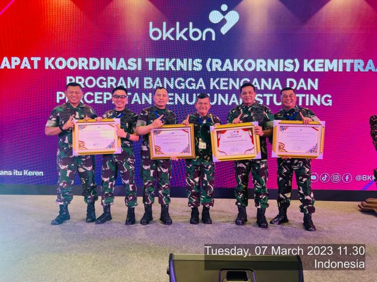 Kodam I/BB Terima 4 Penghargaan Program Bangga Kencana dan Percepatan Penurunan Stunting