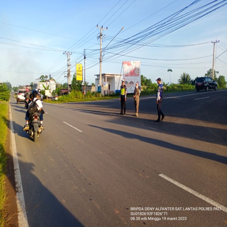 Satlantas Polres PALI Patroli Antisipasi Laka