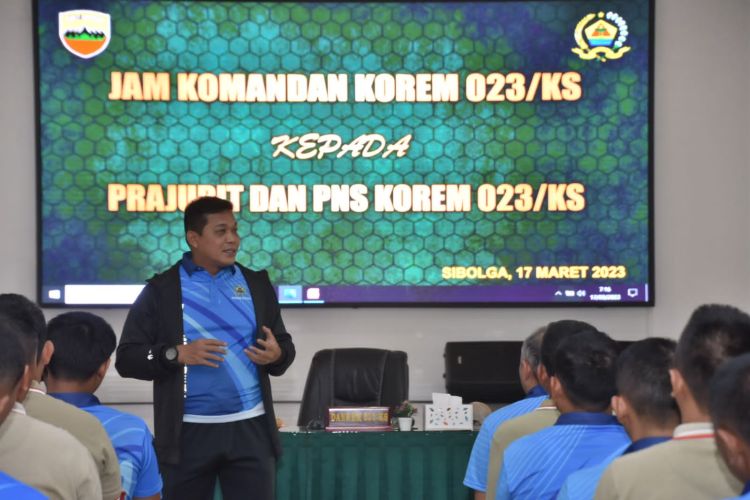 Danrem 023/KS Ingatkan Prajurit dan PNS Jaga Kesehatan Perbanyak Ibadah