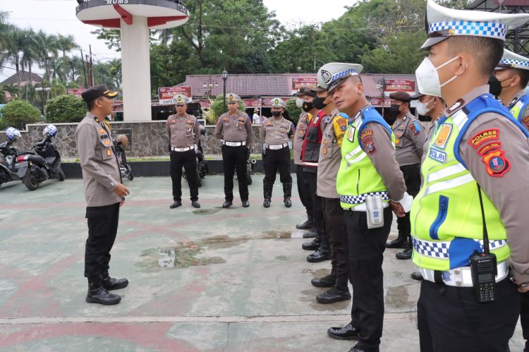 Polres Siantar Bekali Personil Lantas Gelar Ops KS Toba 2023