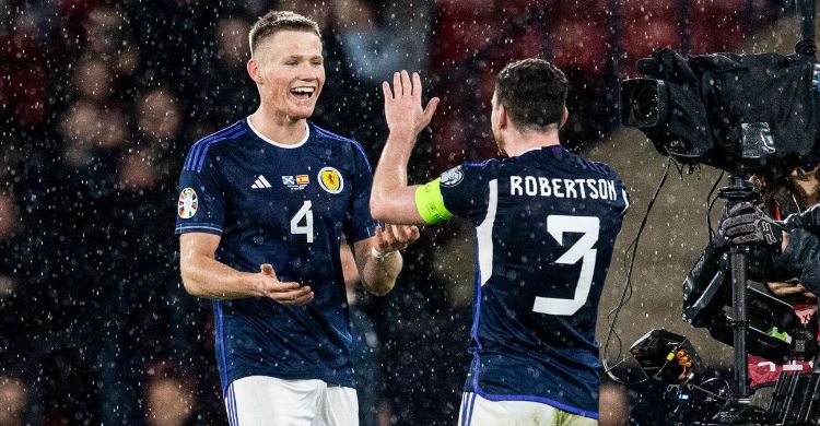 Tentara Tartan Tumbangankan   Matador di Ajang Kualifikasi Euro 2024
