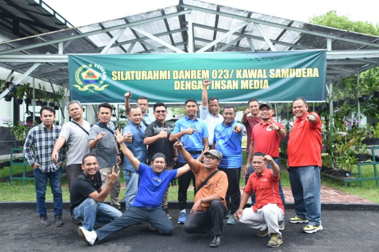 Wartawan Sibolga-Tapteng  Apresiasi Silaturahmi Korem 023/KS