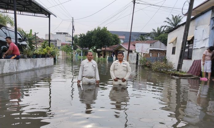 Luapan Sungai Babura Rendam Pemukiman Warga
