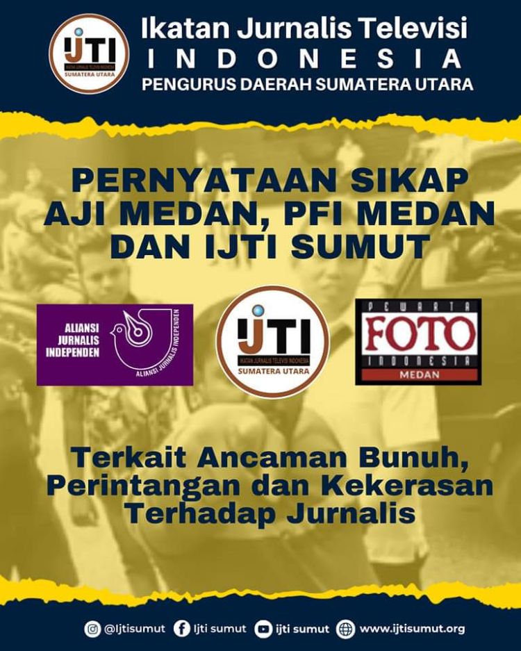 Kasus Perintangan dan Kekerasan Terhadap Jurnalis, Koalisi Jurnalis Anti Kekerasan Desak Polrestabes Medan Usut Pelaku Lain
