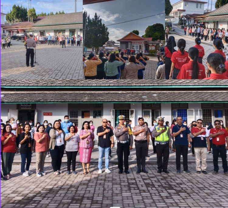 OPS Keselamatan Toba 2023, Satlantas Polres Taput Sambangi  RSUD Tarutung