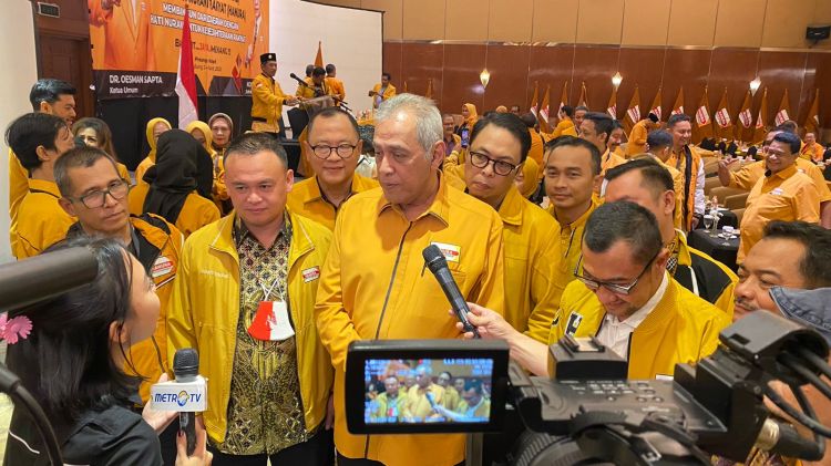 Pesan Oso Soal Rakornas Partai Hanura Sukses, Puluhan Ribu Kader Padati Gedung Asia Afrika Bandung