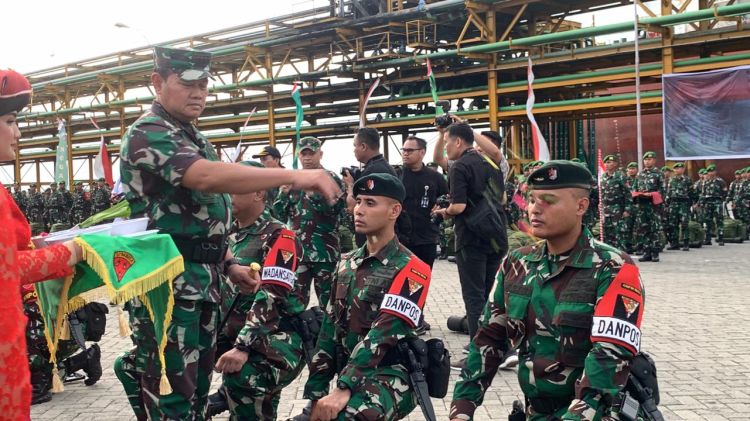 Camkan, Ada 7 Pesan Panglima TNI Saat Berangkatkan 900 Prajurit Yonif Raider Khusus ke Perbatasan RI-PNG