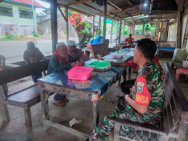 Ngopi Senjata Serma Boby  Jalankan Kosmos Sebagai Babinsa