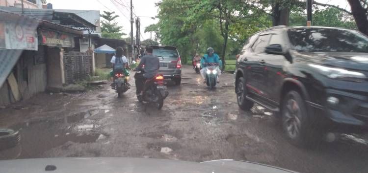 Pak Wali ! Sebulan Ditambal, Jalan Menuju Taman Hewan Medan Zo Sudah Berlobang