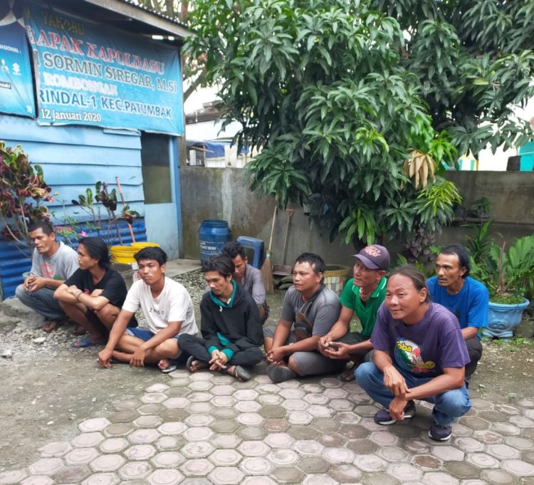 Polsek Patumbak Amankan Preman Berkedok Calo di Kawasan Amplas