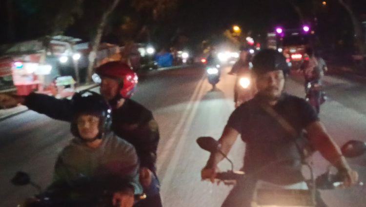 AKP Rusdi Marzuki Pimpin Patroli Cegah Kejahatan Jalanan di Rantauprapat