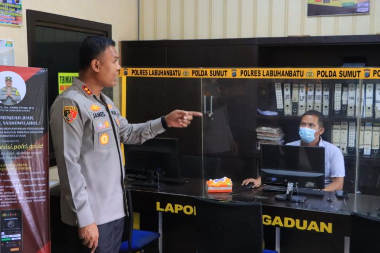 Kapolres Labuhanbatu Periksa Ruang Pelayanan Publik&nbsp;Mapolres