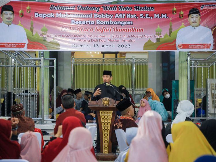 Warga Medan Amplas Antusias Ikuti Safari Ramadan Pemko Medan