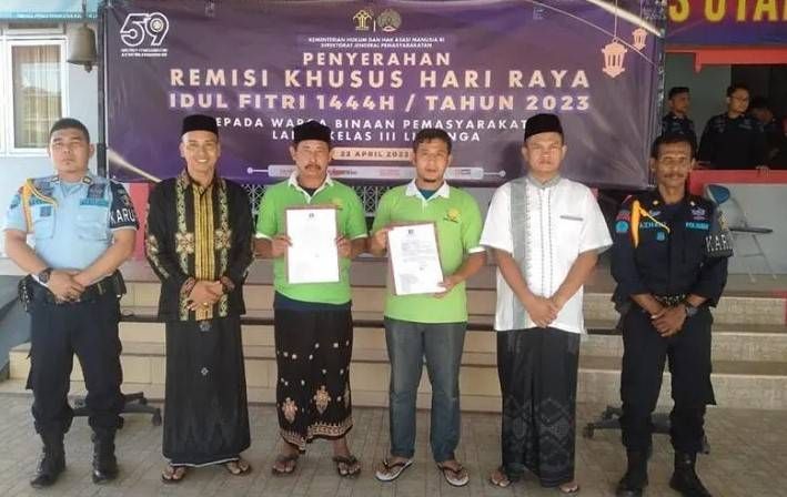 Ribuan Napi Dapat Remisi dari   Kanwil Kemenkumham Aceh, Dua Langsung Bebas