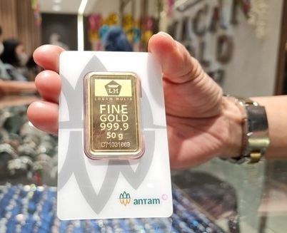 Harga Emas Antam Turun Lagi ke Level Rp1.069.000
